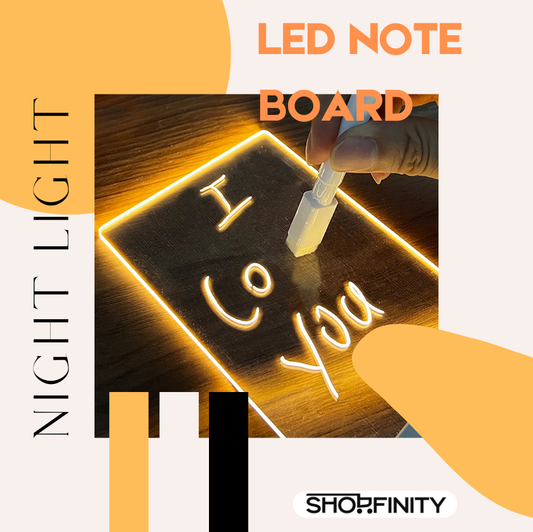 Creative Note Board LED Night Light With Pen